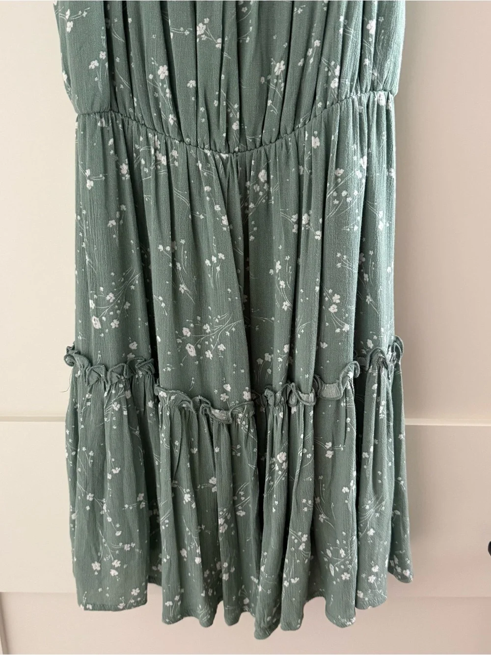 Pacsun LA Hearts sage green gathered waist sundress. Size Small. New- no tags